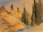 Thomas Moran Tower Creek painting